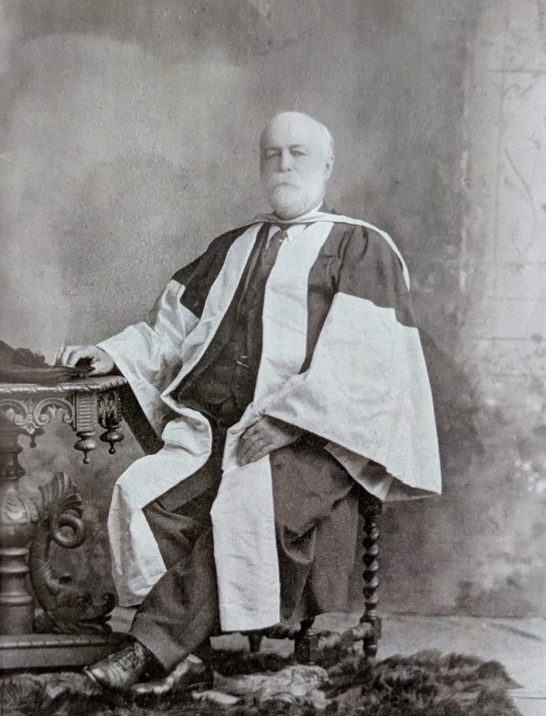 John Wilson pictured in his robes
