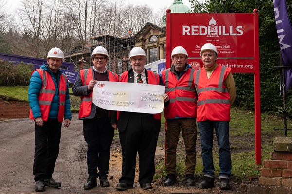 Trustees of North East Area Miners' Social Welfare Trust Fund alongside Redhills chief executive Nick Malyan